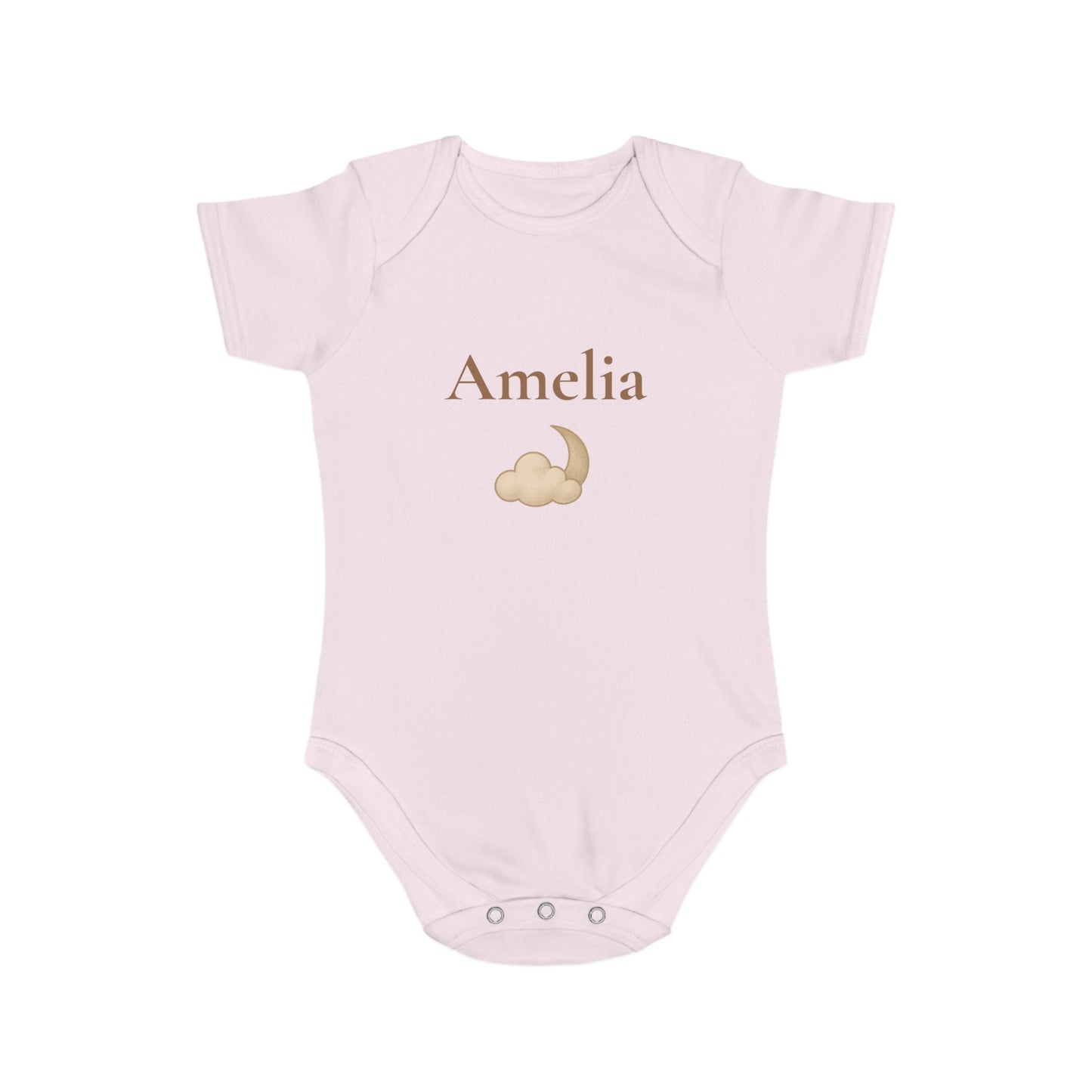 Personalised Moon & Cloud Baby Grow
